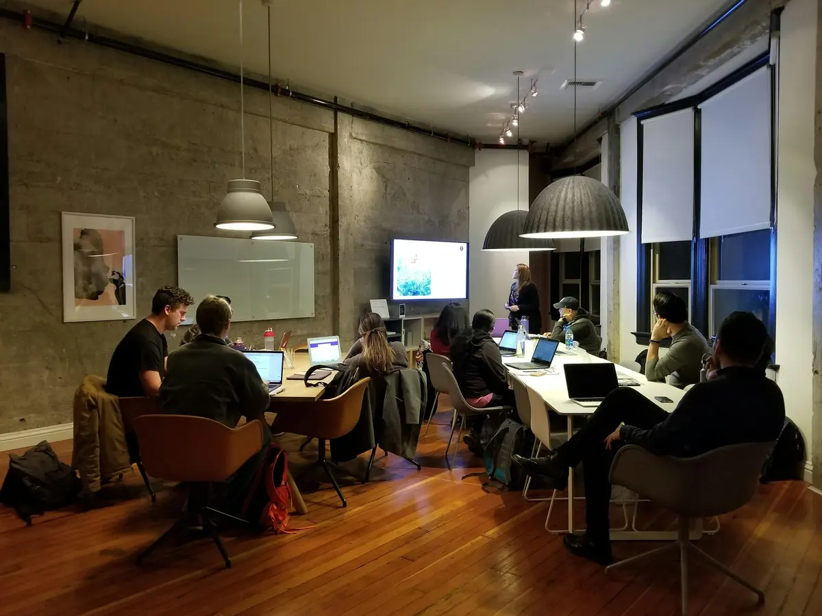 A studio team at work