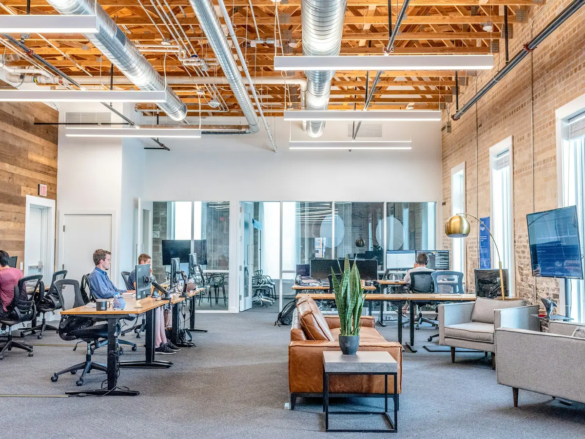 An open office floor