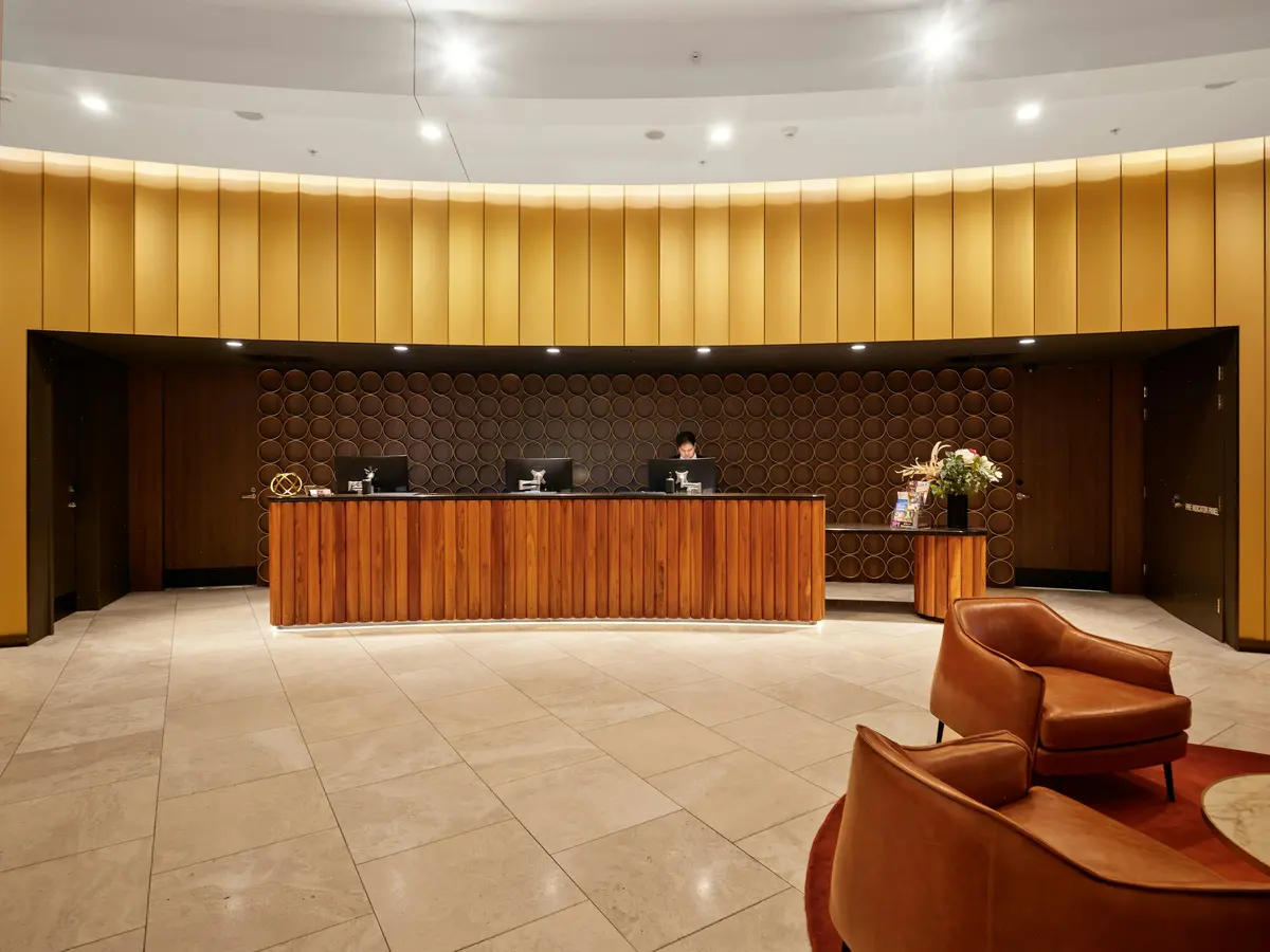 A hotel's front desk