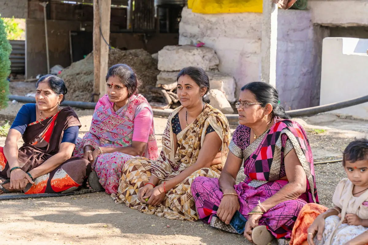A women's group, meeting