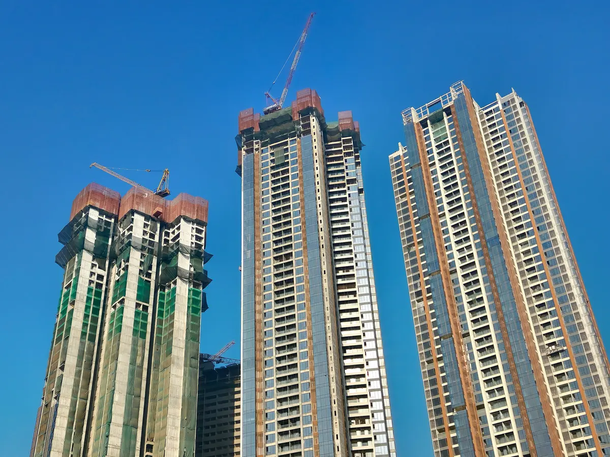 Towers going up